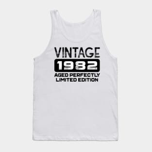 Birthday Gift Vintage 1982 Aged Perfectly Tank Top